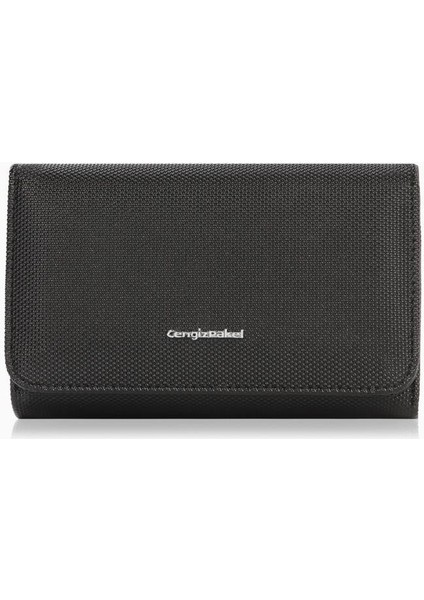 Orta Boy Mıknatıslı Kadın Cüzdan/portföy – 65296L - Siyah