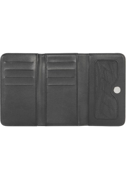 Orta Boy Mıknatıslı Kadın Cüzdan/portföy – 65296L - Siyah modelleri