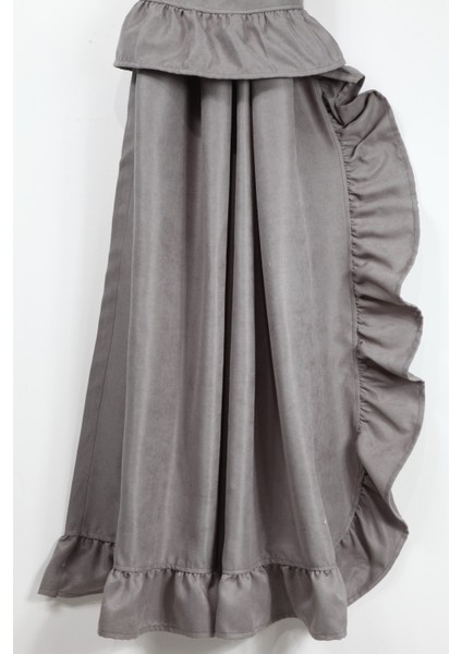 Poli Perde Çift Kanat Dikey Fırfırlı modelleri