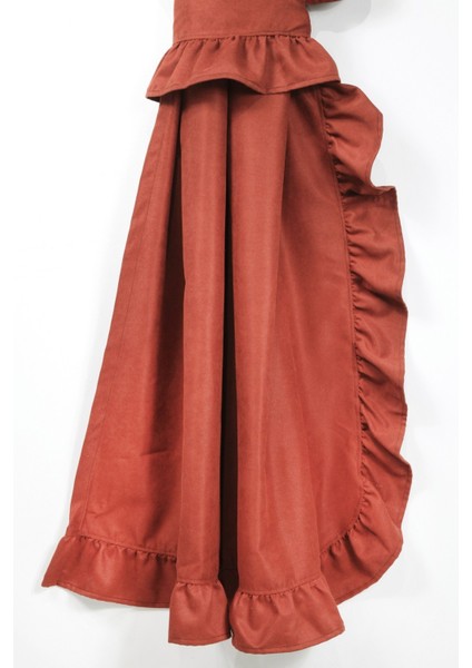 Poli Perde Çift Kanat Dikey Fırfırlı modelleri