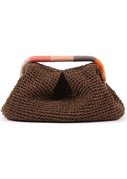 Renkli Saplı El Örgüsü Clutch Çanta S25CNT012 modelleri