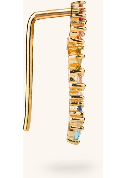 Çok Renkli Mozaik Zirkon Taşlı Ear Cuff modelleri