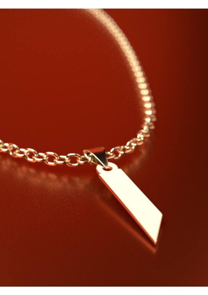 14 Ayar Altın Dikdörtgen Kolye Ucu 1 Gr, KC11803 Kodlu fırsatları