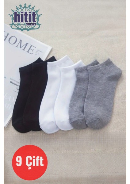 Erkek 9 Çift Pamuklu Günlük Kullanım Için Kısa Patik Çorap