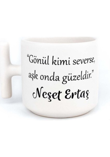 Sevgi Dolu Tüm Gönüllere Özel Beyaz Kupa Tasarımı