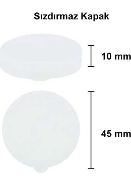 10 Adet Cam Süt, Ayran, Meşrubat Şişelerine Uygun Kapak 45 mm Plastik Sızdırmaz Geçmeli Kapak fırsatları