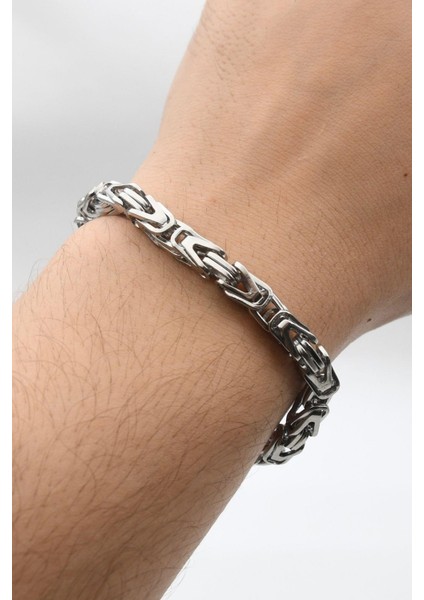 Paslanmaz Çelik Kral Model Bileklik 6 mm 902111