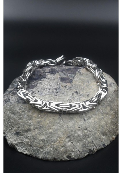 Paslanmaz Çelik Kral Model Bileklik 6 mm 902111 fırsatları