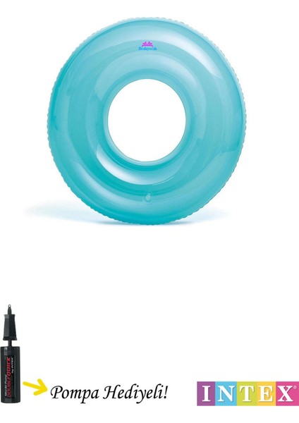 Mavi Renk Şeffaf Havuz ve Deniz Simiti, 76 Cm, Yaz Eğlencesi Aksesuarı