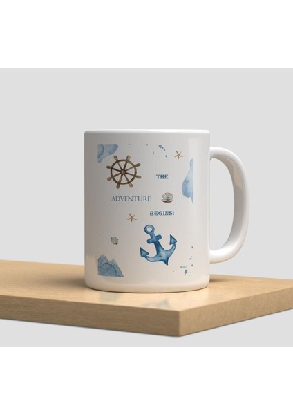 Beyaz Deniz Temalı Kupa Bardak, Şık ve Şehirli Tasarım