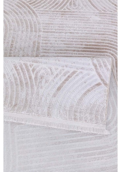 Alaçatı 2615A Bej Krem Yumuşak Dokulu Modern Salon, Mutfak, Oturma, Çocuk Odası Halısı fırsatları