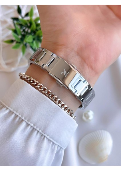 Rakamlı Kadran 3 Atm Suya Dayanıklı 2 Yıl Garantili Kadın Kol Saati+Bileklik KN047.XX2 modelleri