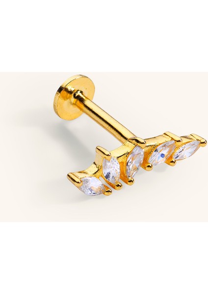 5 Markiz Kesim Taşlı Piercing modelleri