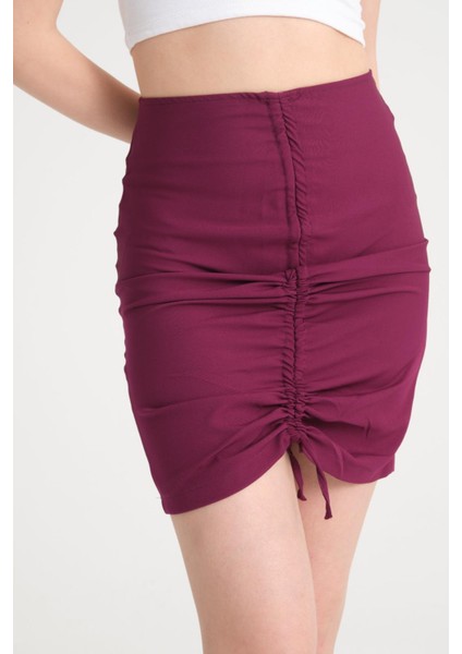 Kadın Büzgü Detay Etek