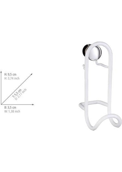 Gbmotion 2'li Set Beyaz Metal Vidalı Havlu Askısı, Duvara Montaj, Banyo ve Mutfak Uyumlu 9,5 x 3,5 cm Çelik modelleri