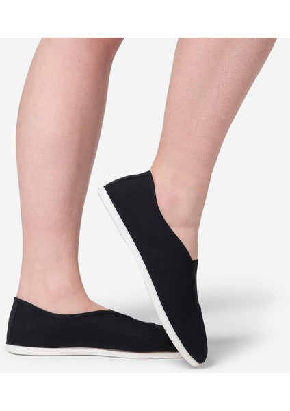 Domyos Yetişkin Kumaş Jimnastik Ayakkabısı - Siyah fırsatları