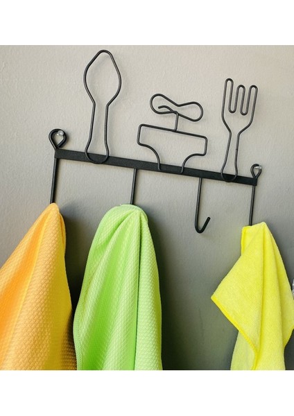 4 Kancalı Metal Tava Asmak Için Aski, Sağlam ve Şık Tasarım