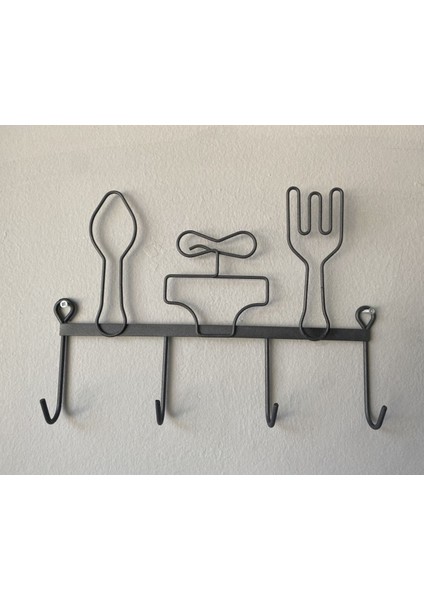 4 Kancalı Metal Tava Asmak Için Aski, Sağlam ve Şık Tasarım modelleri