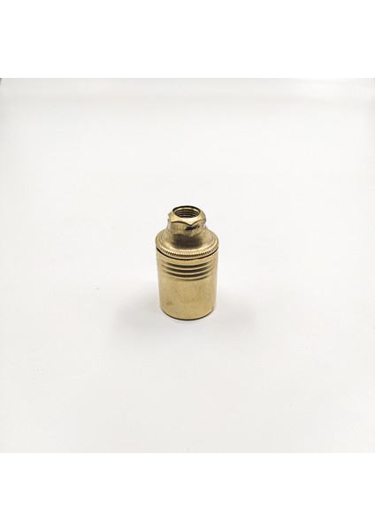 Dekoratif E14 Metal Düz Gold Renk Duy (1 Adet)