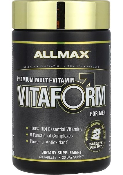 Vitaform Erkekler İçin Premium Multi-Vitamin, 60 Tablet