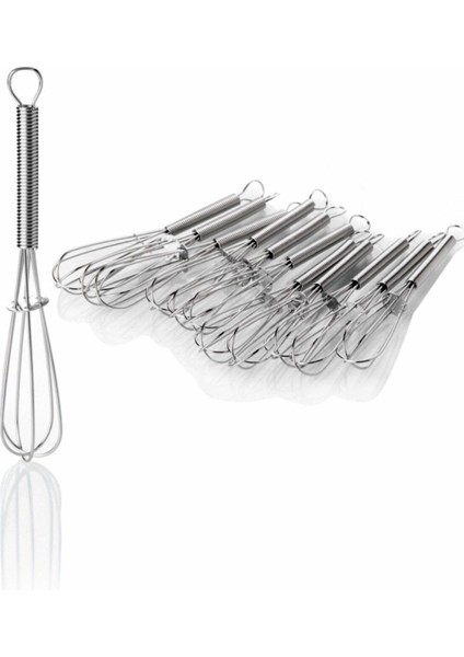 12 Adet Metal Çırpıcı Şekilli Çay Kaşığı, Şık ve Kullanışlı Set