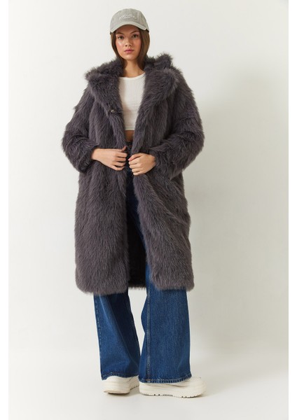 Kadın Uzun Kürklü Astarlı Mont fiyatları