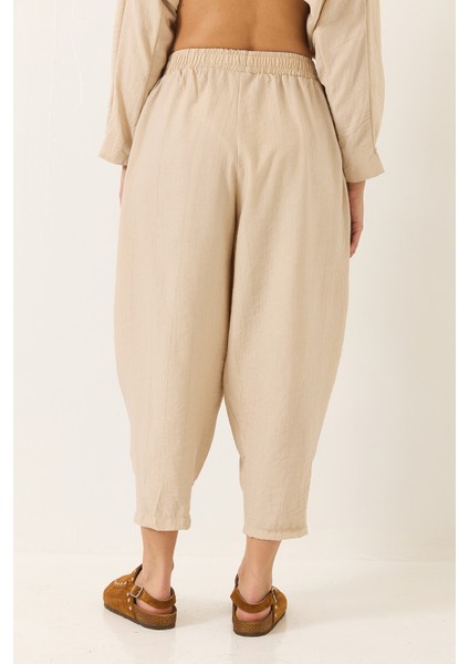 Kadın Yarasa Kol Gömlek Şalvar Pantolonlu Eliza Alt-Üst Takım fırsatları