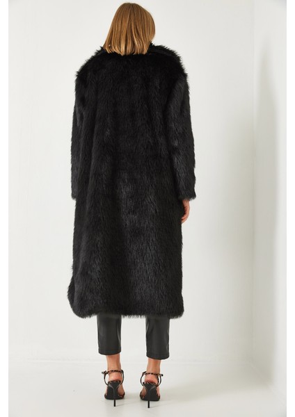 Kadın Uzun Kürklü Astarlı Mont fiyatları