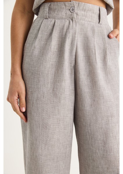 Kadın Yüksek Bel Pantolonlu Yelekli Astarlı Alt-Üst Takım indirimleri