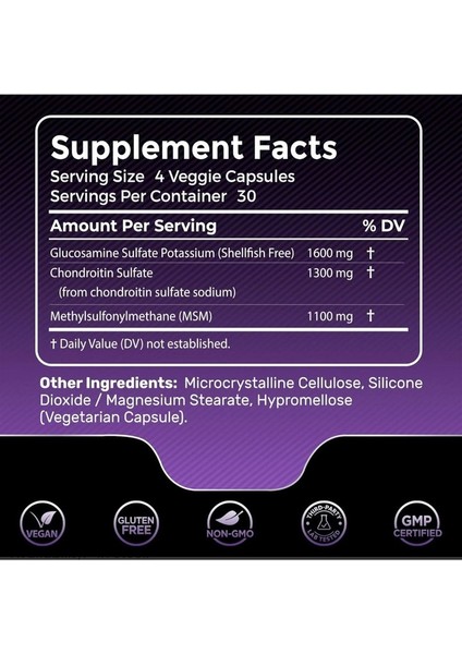 Labsrx Glucosamine Chondroitin Msm – 4000 mg 120 Tablet fiyatları