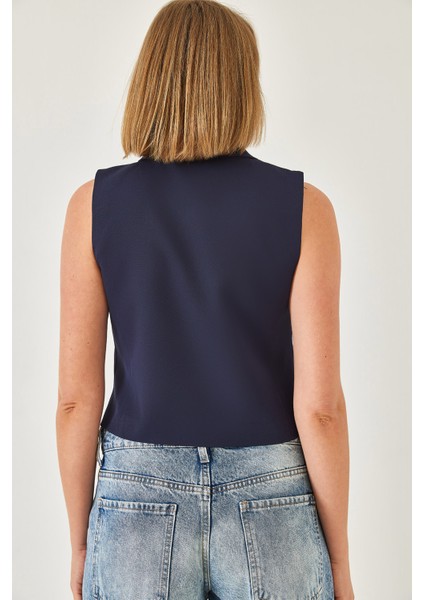 Kadın Gömlek Yaka Yelek modelleri