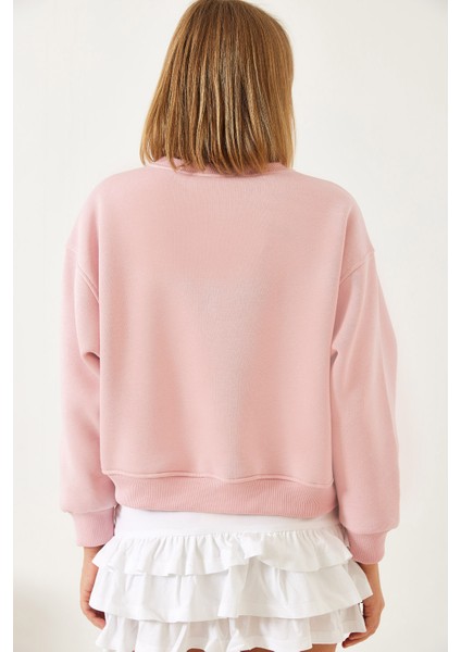 Kadın Üç Iplik Şardonlu Ayıcık Işlemeli Sweatshirt fiyatları