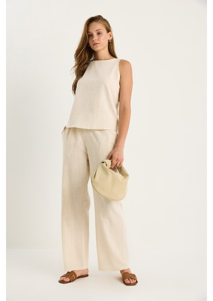 Kadın Keten Bluz Pantolon Takım fiyatları