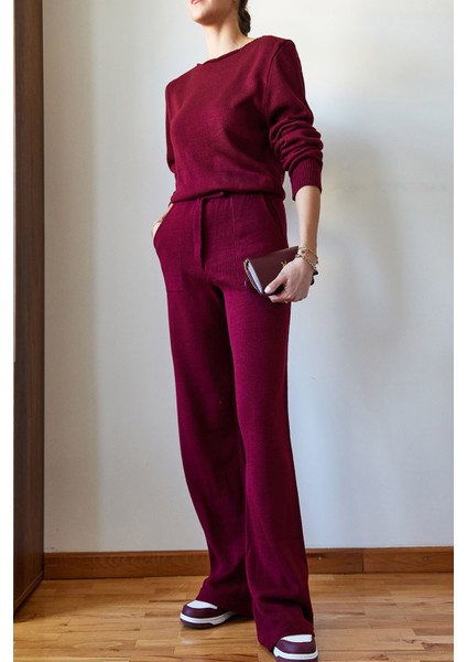 Kadın Beli Cırt Detaylı Basic Triko Alt-Üst Takım fiyatları