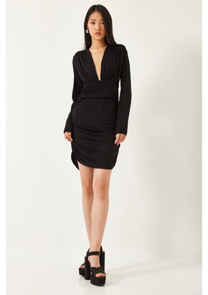 Kadın Yanları Büzgülü Elbise fırsatları