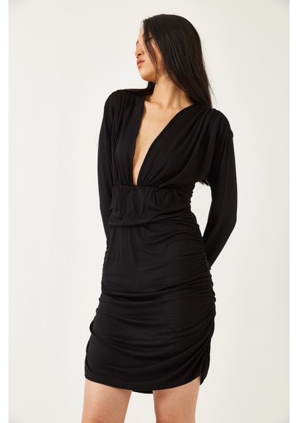 Kadın Yanları Büzgülü Elbise indirimleri