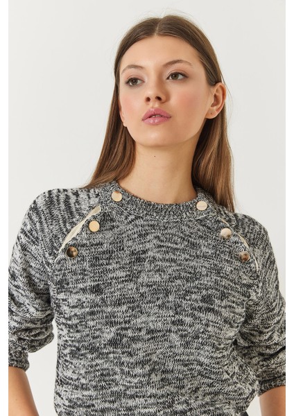 Kadın Patlı Reglanlı Triko Kazak fiyatları