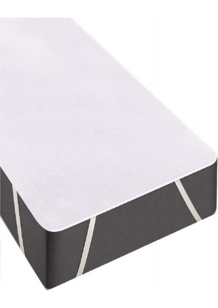 50X80 cm Köşe Lastikli Pamuk Sıvı Geçirmez Alez Beyaz