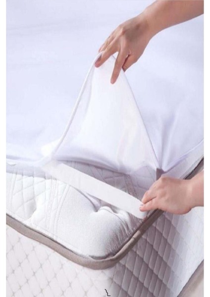 50X80 cm Köşe Lastikli Pamuk Sıvı Geçirmez Alez Beyaz fırsatları