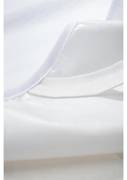 50X80 cm Köşe Lastikli Pamuk Sıvı Geçirmez Alez Beyaz indirimleri