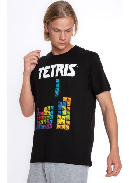 Orijinal Lisanslı Tetris Desenli Erkek T-Shirt Şort Takım - TETRS-55219 fiyatları