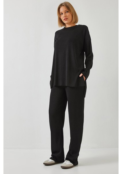 Kadın Basic Pantolonlu Alt-Üst Takım