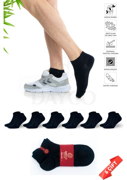 Premium Erkek Bambu Kışlık Patik Çorap Lacivert Renk - 20500 - 41-44