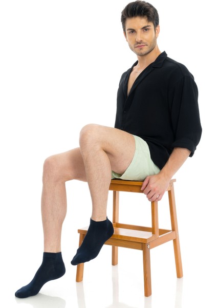 Premium Erkek Bambu Kışlık Patik Çorap Lacivert Renk - 20500 - 41-44 modelleri