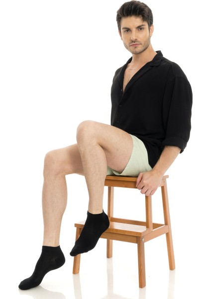 Premium Erkek Bambu Kışlık Patik Çorap Siyah Renk - 20500 - 41-44 fırsatları