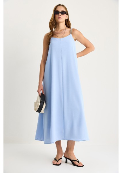 Kadın Ip Askılı Astarlı Dökümlü Rahat Yazlık Elbise fiyatları