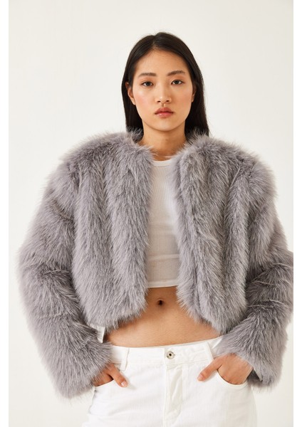 Kadın Suni Kürkllü Astarlı Mont modelleri