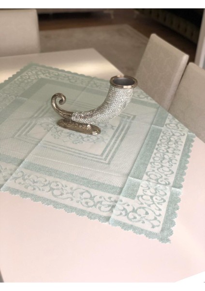 Örme Pano Desenli, 6 Parçalı, Salon Takımı, Canlı Su Yeşili Renk. fiyatları