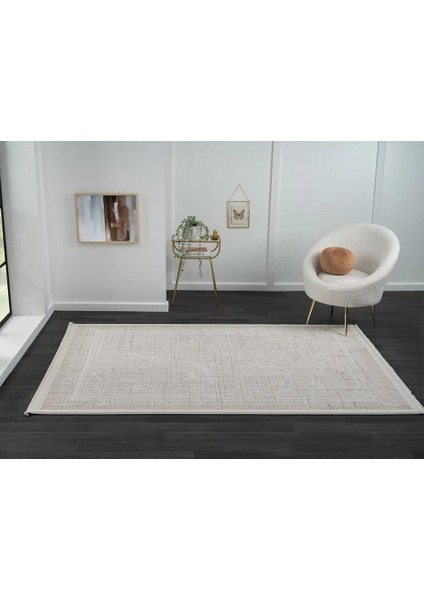 Truva TV015A Bej Vizon Detaylı Kalın Akrilik Tozuaz Modern Halı Salon Yatak Odası Halısı Halısı Koridor fiyatları