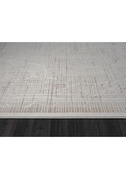 Truva TV015A Bej Vizon Detaylı Kalın Akrilik Tozuaz Modern Halı Salon Yatak Odası Halısı Halısı Koridor indirimleri